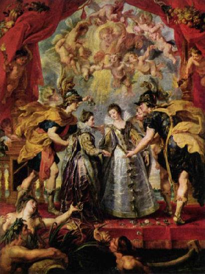 Peter Paul Rubens The Exchange of Princesses Sweden oil painting art